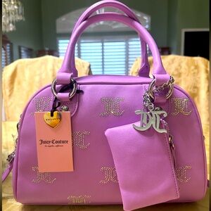 NWT Juicy Couture Taking The Lead Bowler Handbag